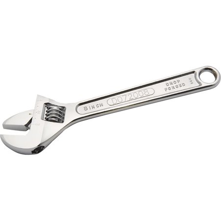 DYNAMIC Tools 8" Adjustable Wrench, Drop Forged D072008